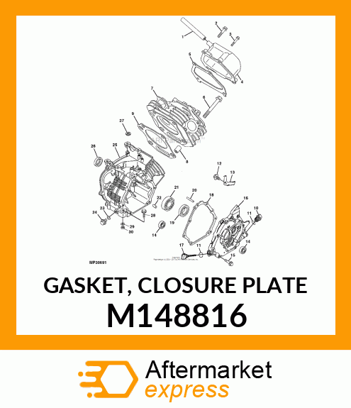 GASKET, CLOSURE PLATE M148816