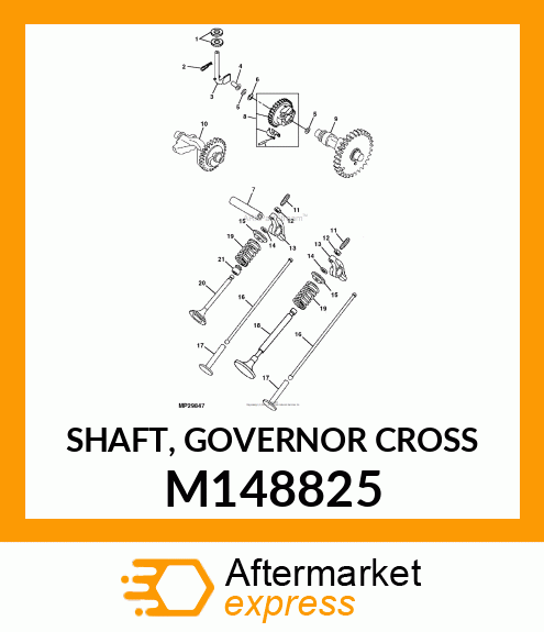 SHAFT, GOVERNOR CROSS M148825