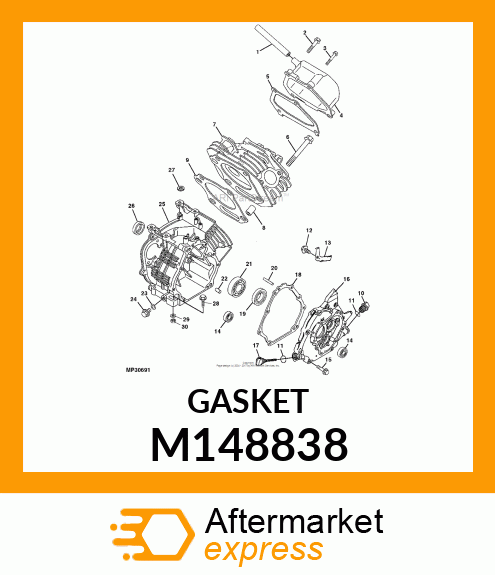 GASKET, VALVE COVER M148838