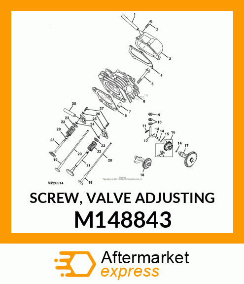 SCREW, VALVE ADJUSTING M148843