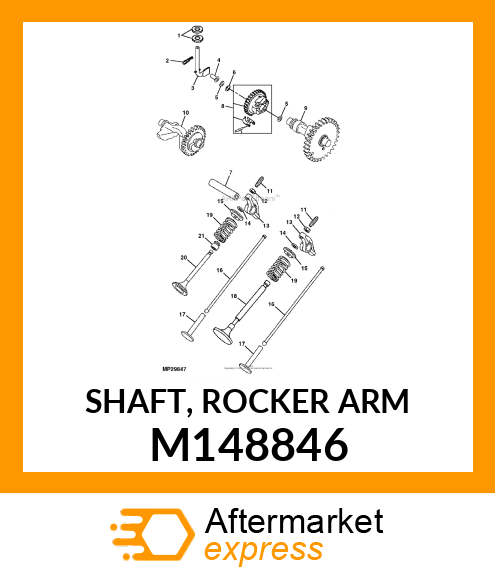 SHAFT, ROCKER ARM M148846