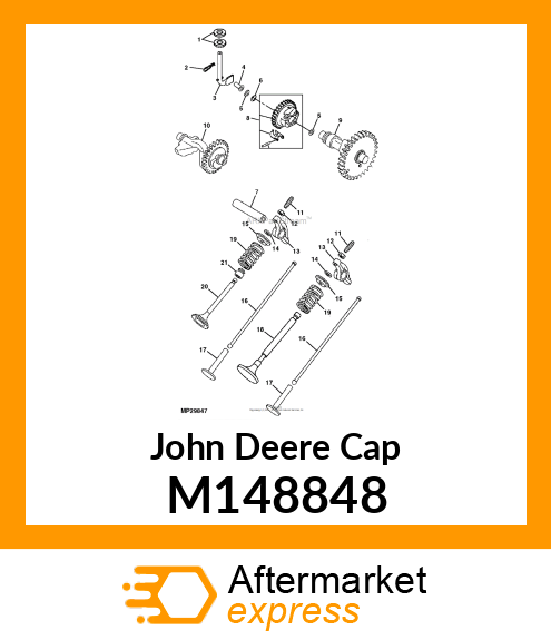 CAP, VALVE SPRING M148848