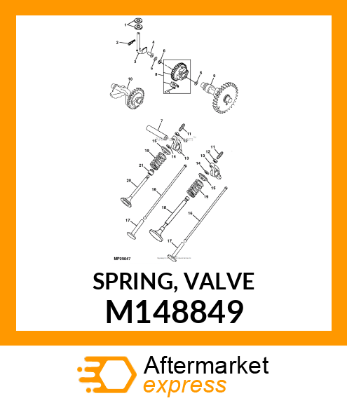 SPRING, VALVE M148849