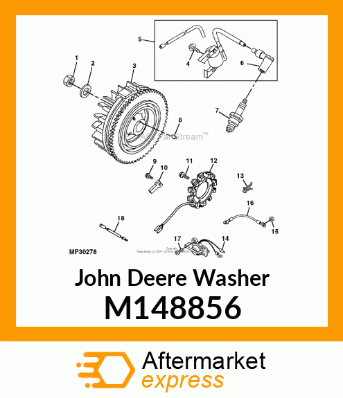 WASHER, FLYWHEEL M148856