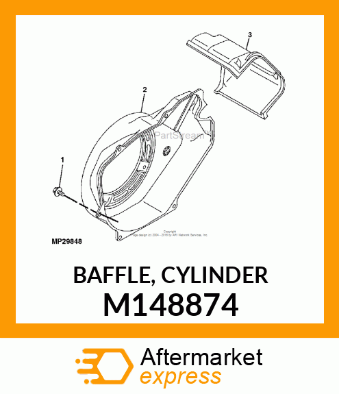 BAFFLE, CYLINDER M148874