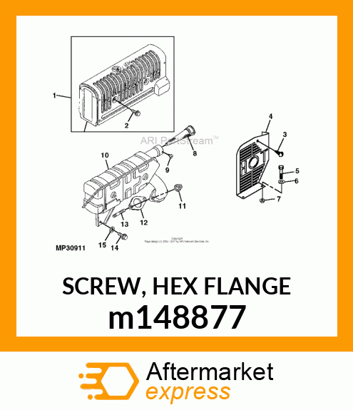 SCREW, HEX FLANGE m148877