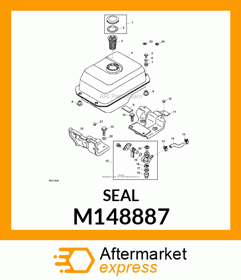 SEAL, FUEL TANK CAP M148887