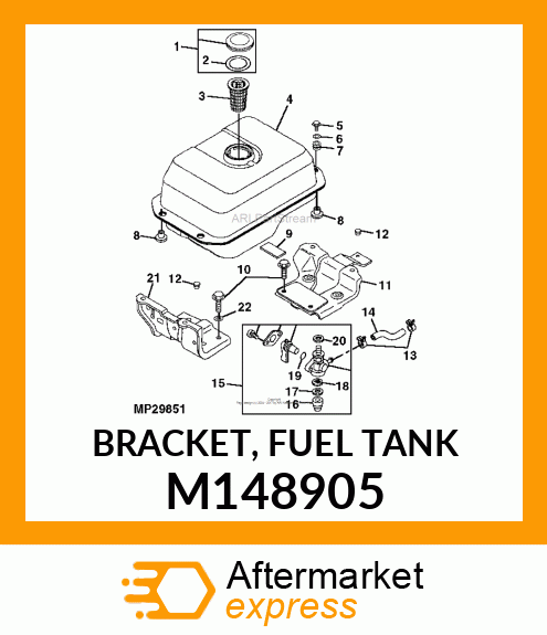 BRACKET, FUEL TANK M148905