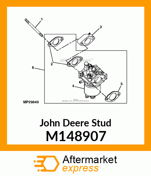 STUD, CARBURETOR M148907