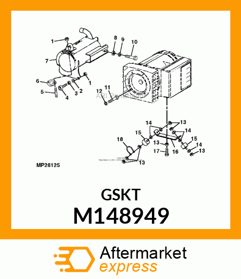 GASKET, EXHAUST M148949