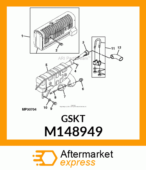 GASKET, EXHAUST M148949