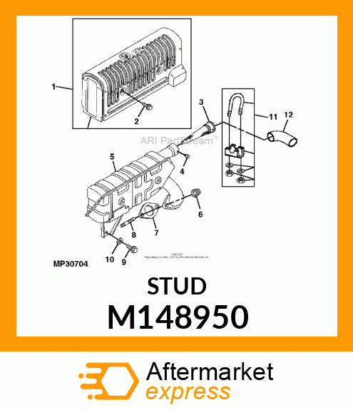 STUD, EXHAUST M148950