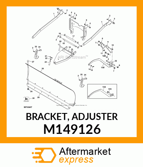 BRACKET, ADJUSTER M149126