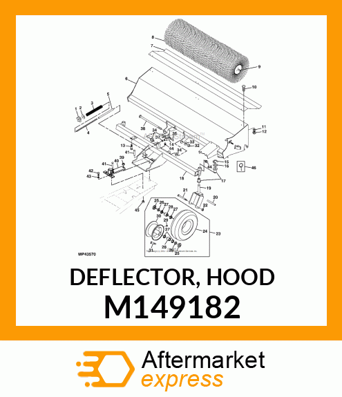 DEFLECTOR, HOOD M149182