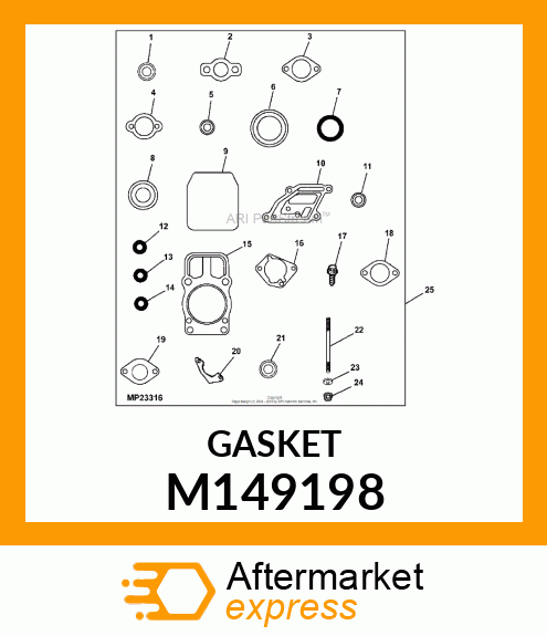 GASKET, EXHAUST M149198