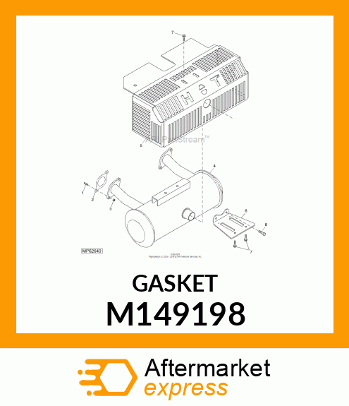 GASKET, EXHAUST M149198