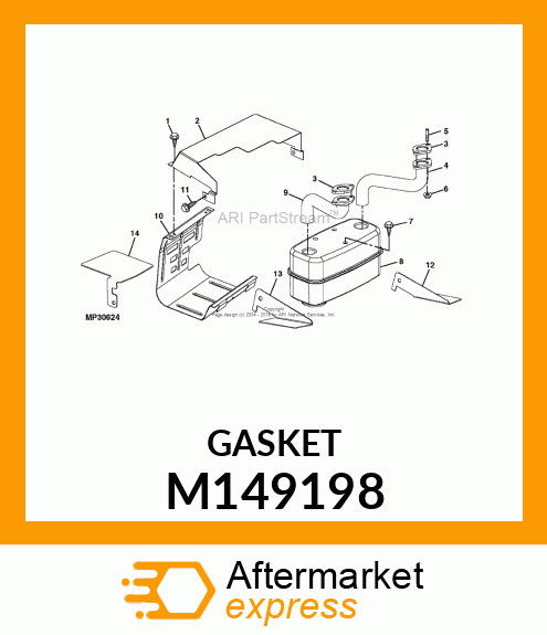 GASKET, EXHAUST M149198