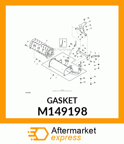 GASKET, EXHAUST M149198