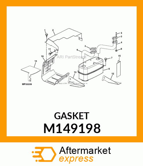 GASKET, EXHAUST M149198