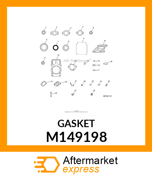 GASKET, EXHAUST M149198