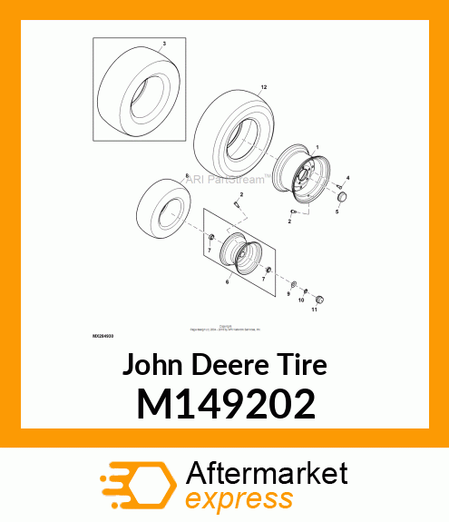 TIRE, 15X6.50 M149202