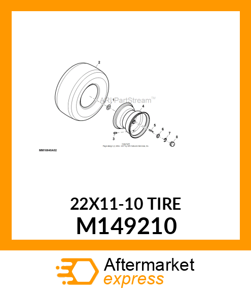 TIRE, 22X11 M149210