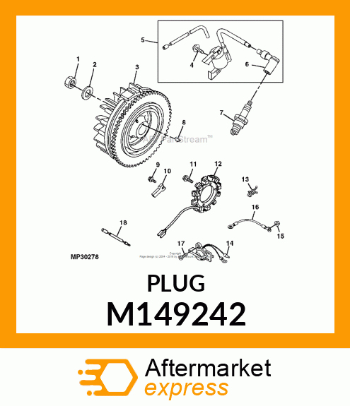 PLUG,SPARK,CHAMPIONRC14YC.030" M149242