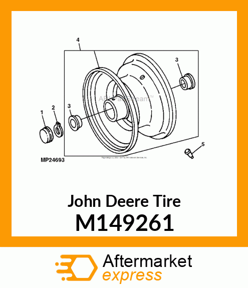 TIRE, FRONT GT GX M149261