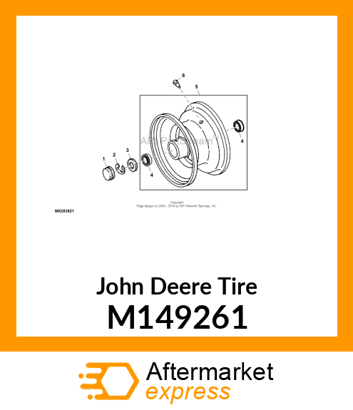 TIRE, FRONT GT GX M149261