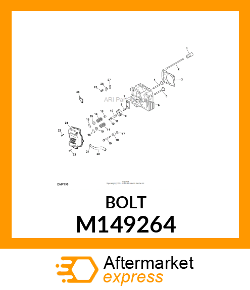 SCREW, HEX FLANGE M10X1.5X90 M149264