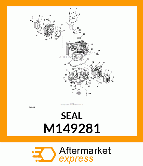 SEAL, OIL, SD 35X58X8 R HS M149281