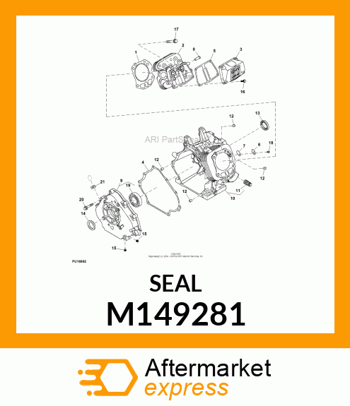 SEAL, OIL, SD 35X58X8 R HS M149281