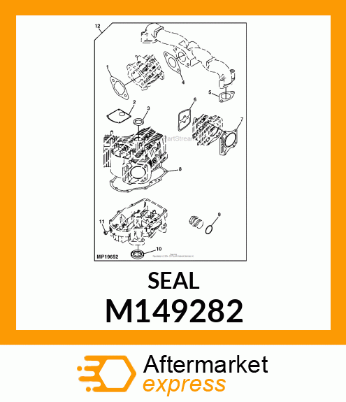 SEAL, OIL SD 35X62X8 L HS M149282