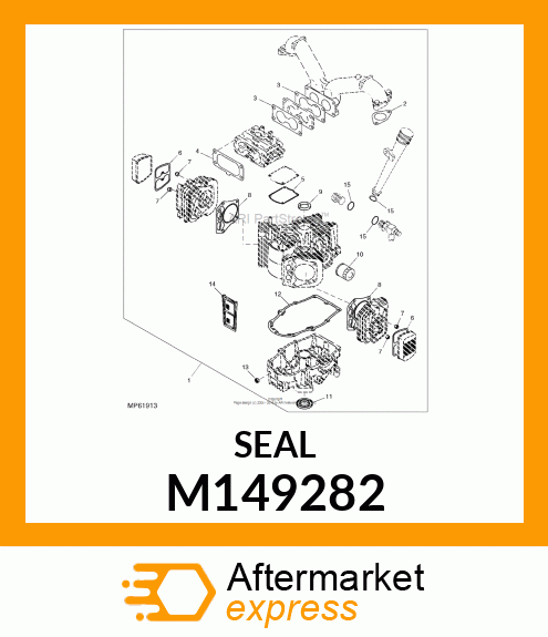 SEAL, OIL SD 35X62X8 L HS M149282