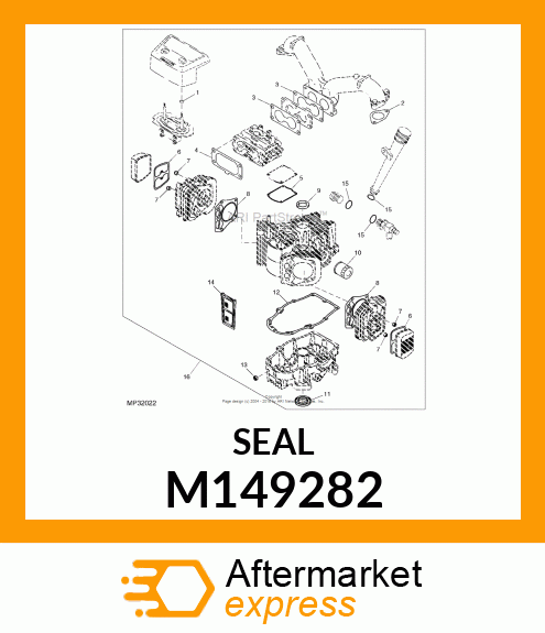 SEAL, OIL SD 35X62X8 L HS M149282