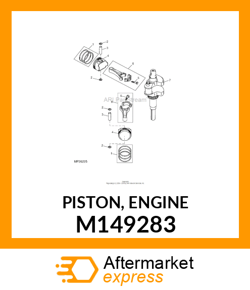 PISTON, ENGINE M149283