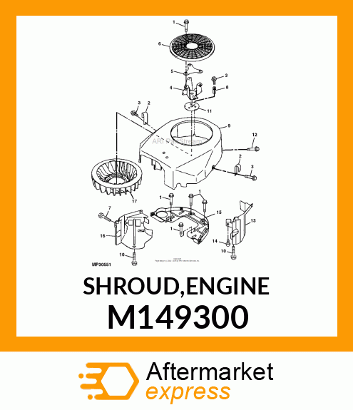 SHROUD,ENGINE M149300