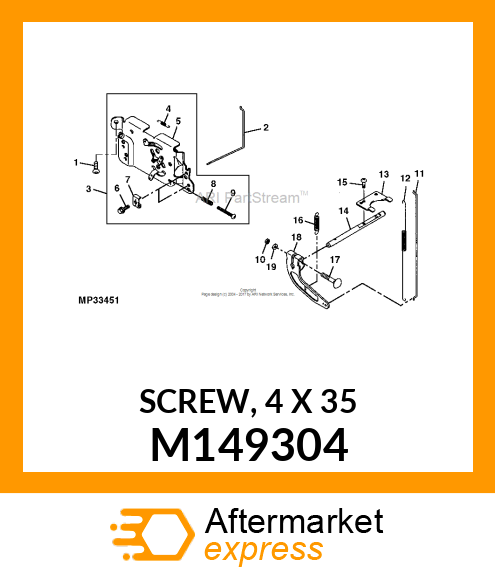 SCREW, 4 X 35 M149304