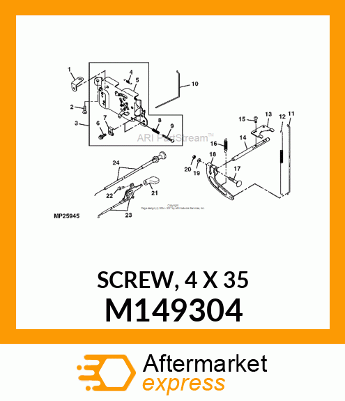 SCREW, 4 X 35 M149304