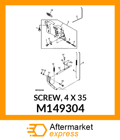 SCREW, 4 X 35 M149304