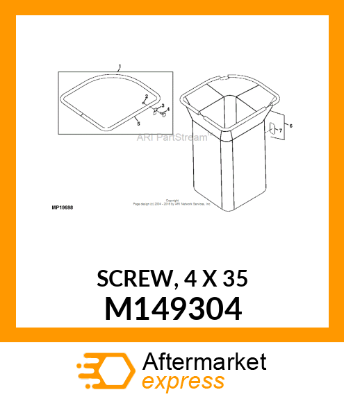 SCREW, 4 X 35 M149304