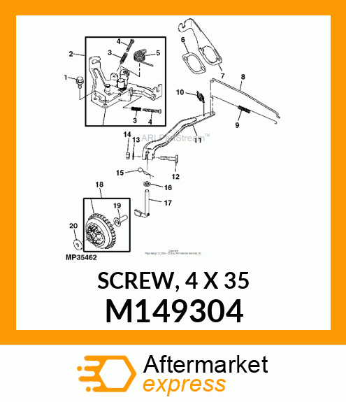 SCREW, 4 X 35 M149304