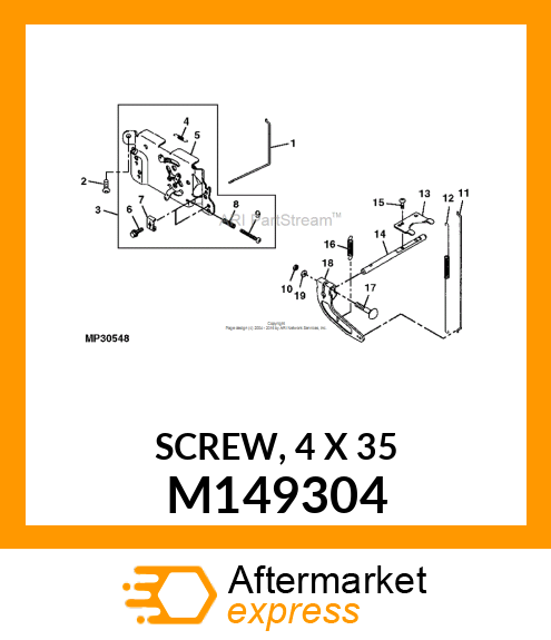 SCREW, 4 X 35 M149304