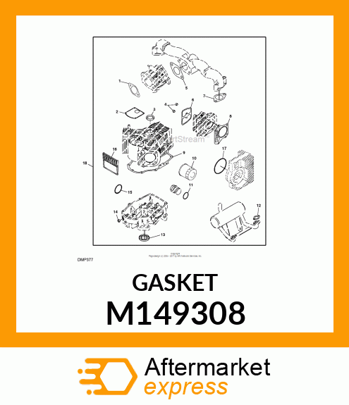 GAKSET, AIR CLEANER M149308