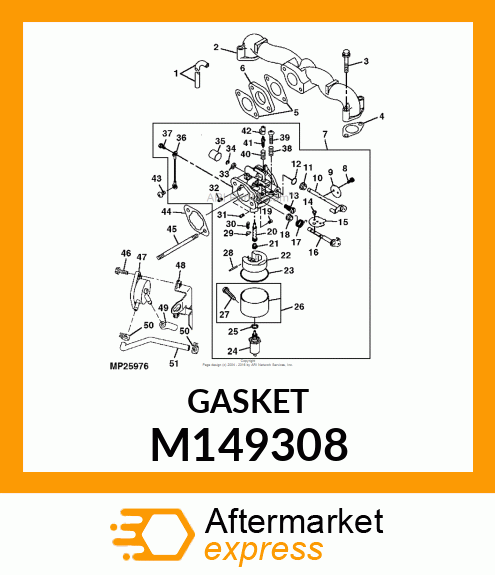 GAKSET, AIR CLEANER M149308