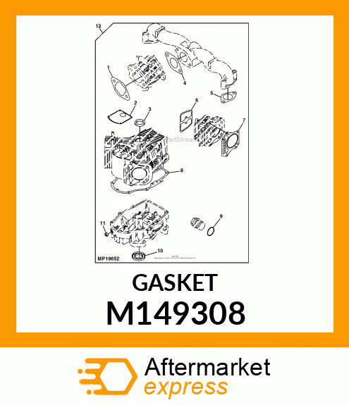 GAKSET, AIR CLEANER M149308