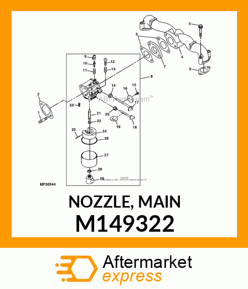 NOZZLE, MAIN M149322