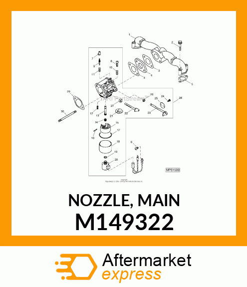 NOZZLE, MAIN M149322