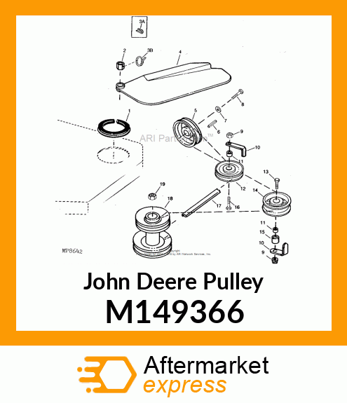 PULLEY, JACKSHEAVE (PAINTED) M149366