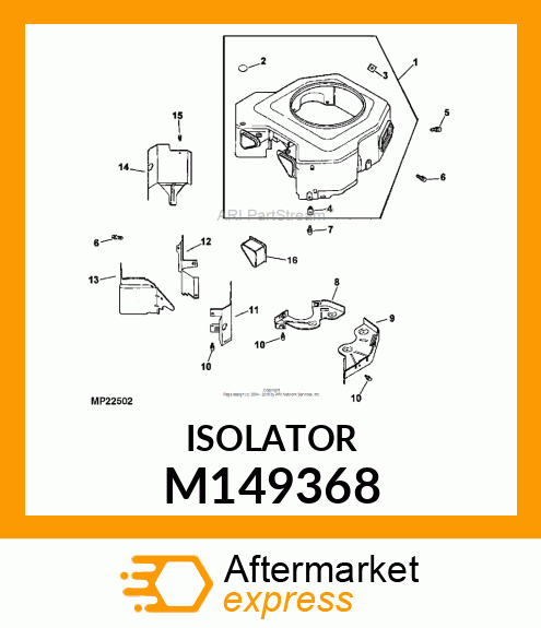 BAFFLE, VALLEY #1 CYLINDER M149368